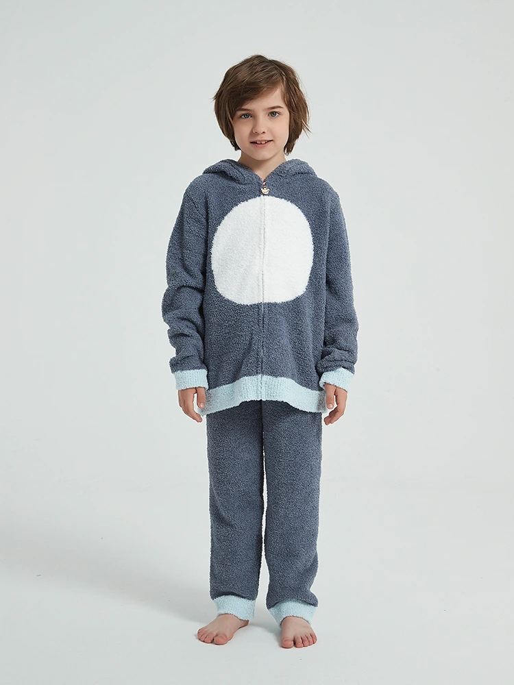 Boys Autumn lan Winter Fleece Piyama