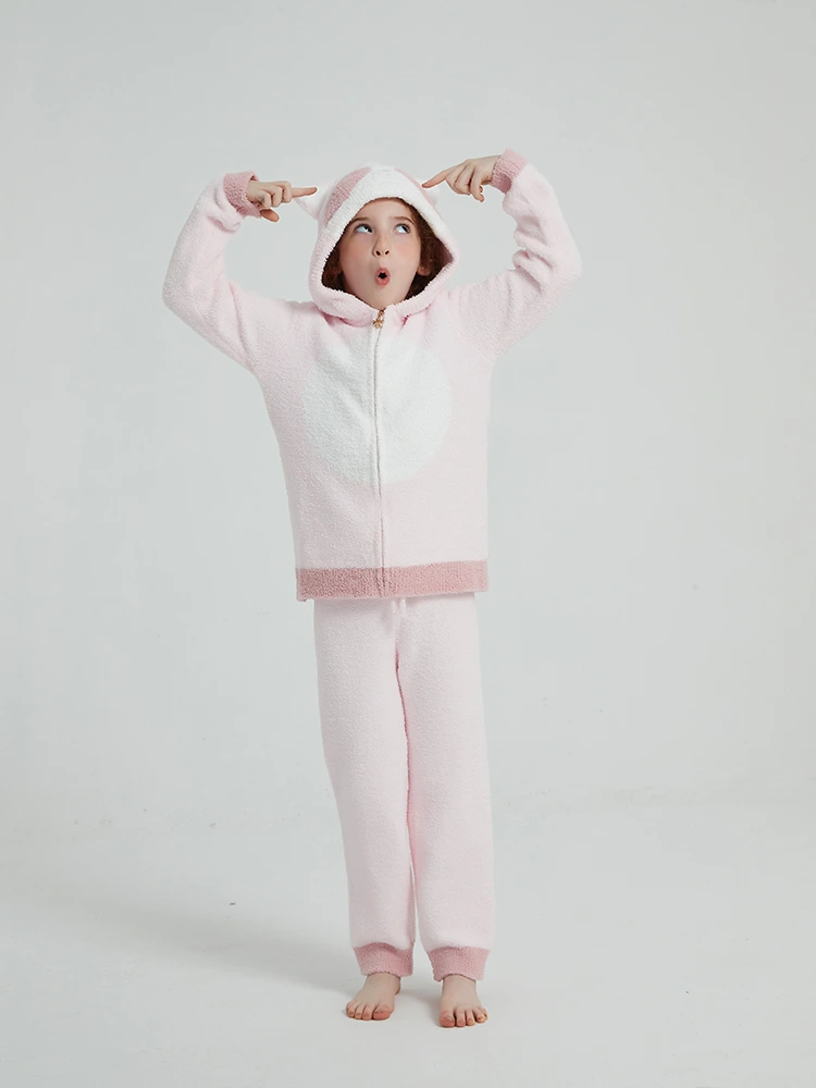 Girls Autumn lan Winter Fleece Piyama